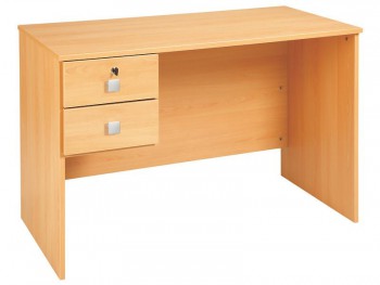 Bureau adulte avec caissons 2 tiroirs 