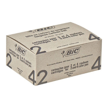 Recharche stylo bille de comptoir bic bleu