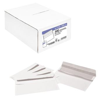 Boite de 500 enveloppes blanches 11x16 cm