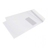 Boîte de 250 pochettes auto-adhesive 22x32 blanches avec fenêtre 50x100