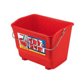 Seau astusso 7lt rouge