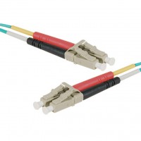 Jarretière duplex hd om4 lc-upc/lc-upc aqua - 2 m