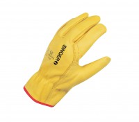 Gants fourres en cuir