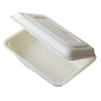 Barquette pulpe rectangulaire empilable 600ML