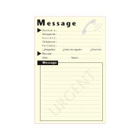 Bloc message 100x150mm jaune