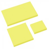 Notes repositionnables intronotes 75x75mm - jaune