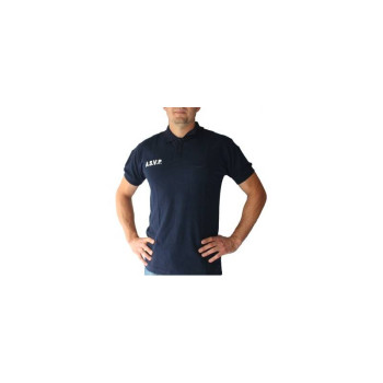 Polo respirant manches courtes uni bleu marine