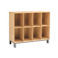 Meuble range-sacs 6 cases sans portes