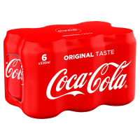 Pack de 6 boîtes de Coca 33CL