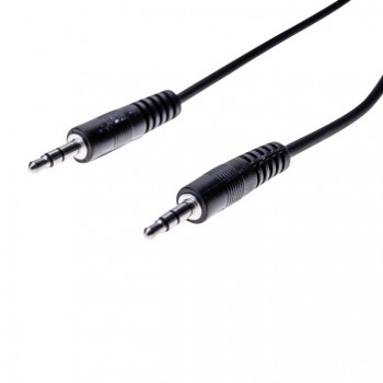 Cordon jack 3.5 mm noir - 2m