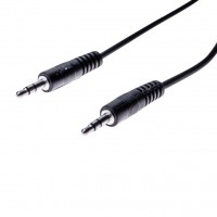 Cordon jack 3.5 mm noir - 2m