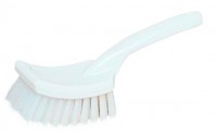 Brosse a manche polyester blanc 26 cm mi-dur