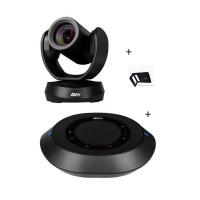 Pack visioconférence grande salle - caméra PTZ + 2 pods audio
