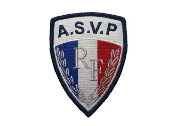Ecusson manche ASVP - fixation sur velcro
