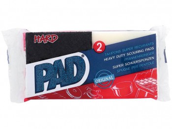 Paquet de 2 éponges lavantes et récurrantes carrées Pad