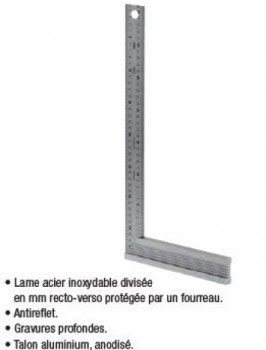 Equerre menuisier 25cm dela.1223.02