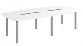 Table de reunion modulable pietement metal belem - 10 places