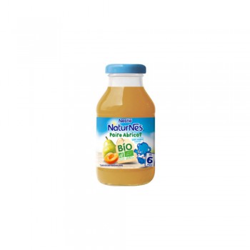 Jus de fruits Naturnes 6 mois - Poire Abricot Bio - 12 bouteilles 20cl