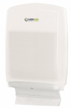 Distributeur essuie-mains enchevetre translucide + installation