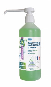 Pdt eco savon mains et corps creme resolutions amande 500ml