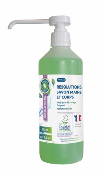 Eco savon mains et corps creme resolutions amande 500ml