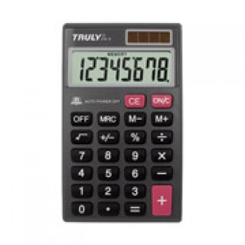 Calculatrice de poche truly avec couvercle