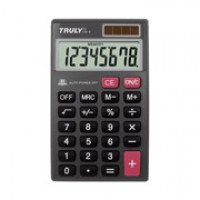 Calculatrice de poche truly avec couvercle