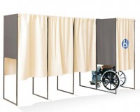 Isoloir de vote pmr l136 x p100 x h200 cm