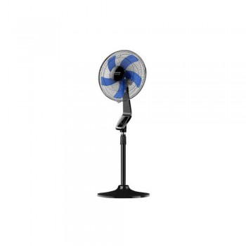 Ventilateur sur pied TAURUS Noir/Bleu 40cm avec télécommande