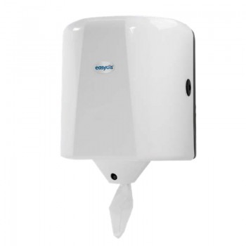 Distributeur d'essuie mains pour bobine MAXI à dévidage central en plastique