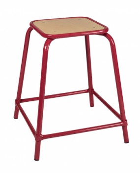 Tabouret assise carree h59 cm