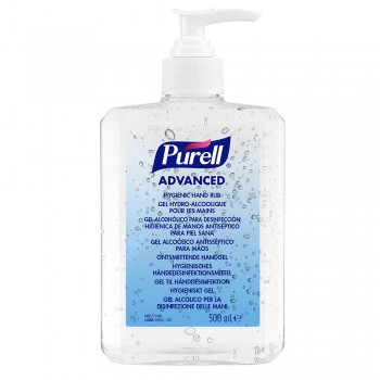 Gel hydro-alcoolique 500ml + pompe purell