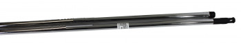 Manche acier chromé 130cm embout vissant pour balai intérieur