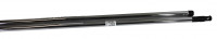Manche acier chromé 130cm embout vissant pour balai intérieur