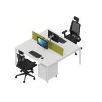 Bureau partagé 2 personnes 160 x 160 cm