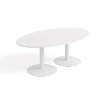 Table ovale ensemble l200 x p120 cm pieds tulipe