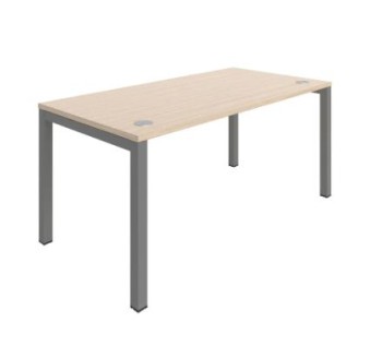 Bureau individuel plan droit avec obturateurs - L160 x P80 cm - Astrolite