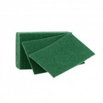 Paquet de 10 tampons à récurer vert 150x6.5x225mm