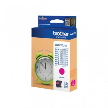 Cartouche Brother LC125XLM Magenta 1200 Pages