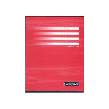 Cahier conq broché 17x22 cm - 192p - 70g - grands carreaux