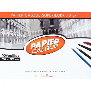 Pochette calque 24x32 70g - 10F