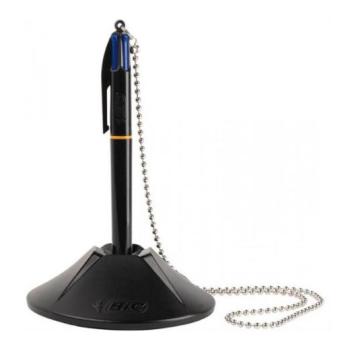 Stylo bille de comptoir socle bic bleu