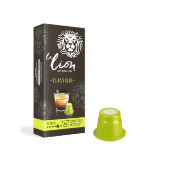 6 étuis de 10 capsules LE LION 5g - Classique - Compatibles Nespresso - 60 capsules