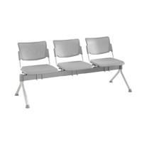 Poutre d'attente 3 places - dossier et assise en métal