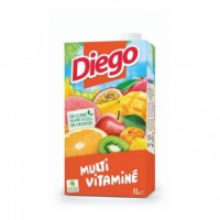 Pack de 6 briques de jus Multivitaminé Diego - 1L