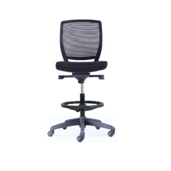 Siège télescopique sans accoudoirs ni tétière - noir