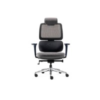 Fauteuil ergonomique Sunset - avec accoudoirs et tétière - noir