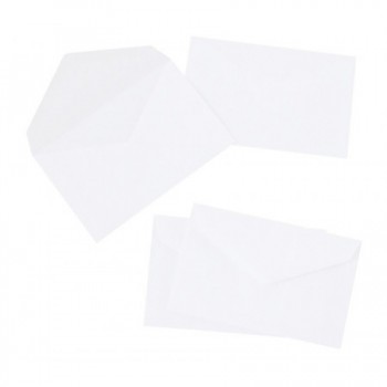 Paquet de 500 enveloppes blanches carte 90x140