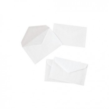 Boite de 500 enveloppes blanche carte 90x140