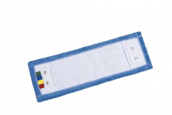 Frange microfibre bleue 40cm poche + lang
